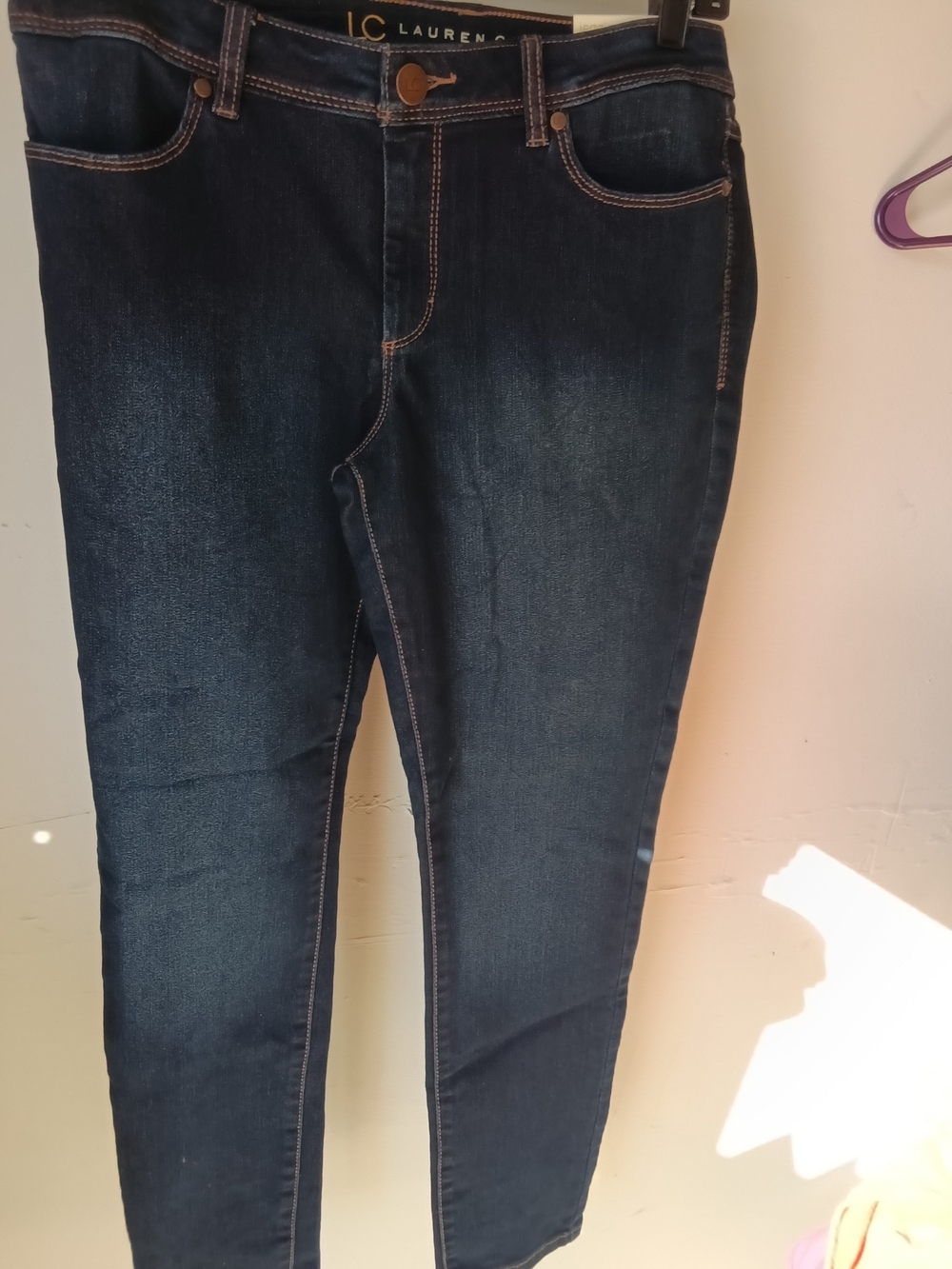 LC Lauren Conrad Men’s Dark Indigo Slim Straight Jeans
